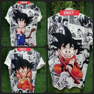 KAOS DRAGON BALL CHIBI, Dragonball series 57-59, kaos distro FULL PRINT anime japan sedia lengkap ukuran, BIG SIZE JUMBO OVER SIZE BESAR FULLPRINT XL XXL XXXL