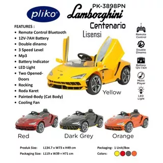 Mainan Mobil Aki Lamborghini Centenario Lisensi Pk 3898PN