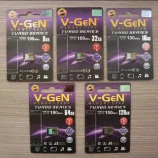 Micro SD V-gen Turbo Series MicroSD HC Vgen 32 Class 10 V Gen 16GB 32GB 64GB