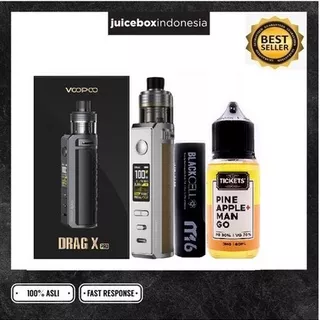 DRAG X PRO + BATTERY + TICKET 60ML - 100% TERMURAH