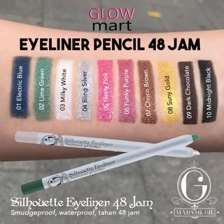 GlowMart ? Madame Gie Eyeliner Pencil | Silhouette Pensil Eye Liner Warna White Putih 48 Jam