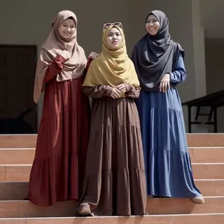 Gamis Mahra Polos Hijab Alila New Collaction