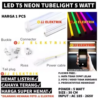 Lampu TL T5 LED 5W 5Watt 5 W 5 Watt 30cm SNI