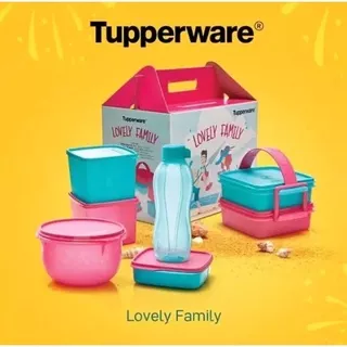 Lovely Family / Paket Tempat Makan Lengkap Tupperware Original Termurah!