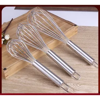 Pengocok Telur Manual Pengaduk Adonan Kue Hand Mixer Egg Whisk Stainless Steel