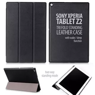 Sony Xperia Tablet Z2 Tab Z2 Smart Leather Flip Book Cover Case Casing Kesing Sarung Flipcover