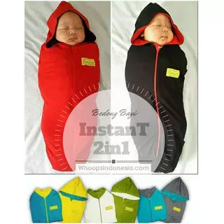 BEDONG BAYI INSTAN HANAROO BABY WRAP HOODIE SELIMUT KATUN KADO HADIAH GIFT SWADDLE PRAKTIS MURAH ORI