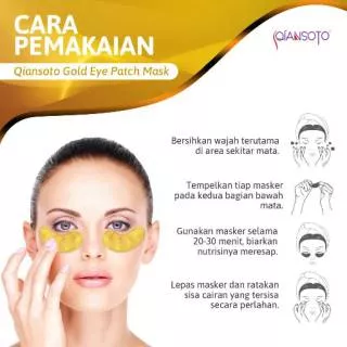 QIANSOTO Eye Patch Mask Gold - Masker Mata Qiansoto BPOM