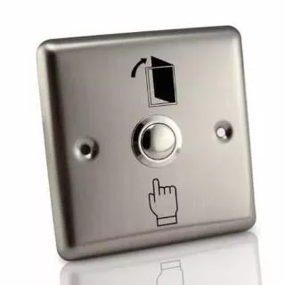 Exit button stainless besar acces door .control push bell pintu