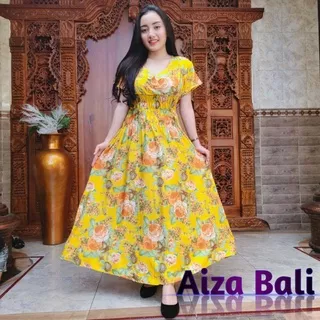 Dress Daster Mozza Panjang Motif Bunga Mawar Buttercup Lengan Pendek Rayon Super Premium Bali Terbaru Kekinian Pakaian Baju Dres Murah Wanita Cewek Perempuan Ibu Ibuk Hamil Dan Menyusui Termurah Grosir Casual XL Jumbo Lokal Santai Adem Busui Ori Maxi