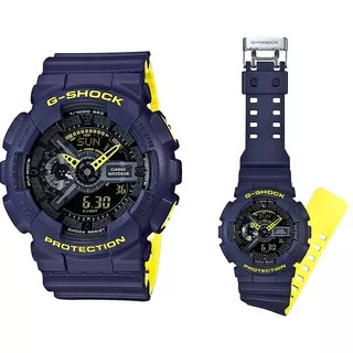 JAM TANGAN OUTDOOR CASIO G-SHOCK GA-110 ORANGE BLUE