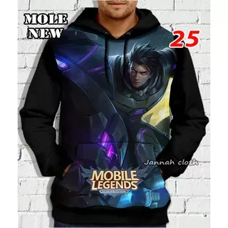 Jaket Sweater Alucard Obsidian Blade Skin Mobile Legend Printing