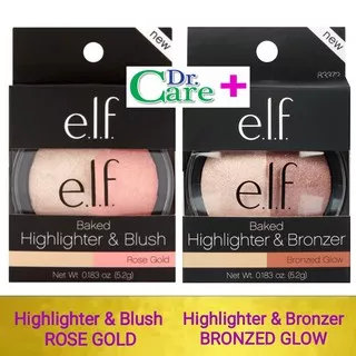 elf E.L.F Baked Highlighter & Blush ROSE GOLD /  Baked Highlighter & Bronzer BRONZED GLOW