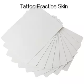 1pc/5pcs Kulit Latihan Tato Warna Putih Untuk Pemula