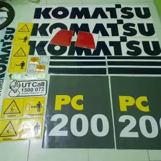Sticker excavator komatsu pc 200-7 galeo