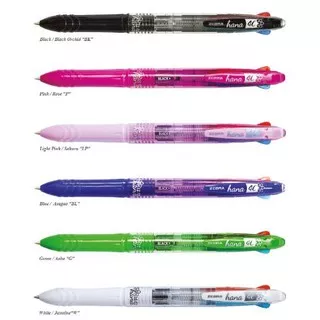 Ballpoint Zebra Hana 4C 0.7 mm / Ballpoint Semi Gel Ink Zebra 4 Warna / Ballpoint Click  0.7 mm