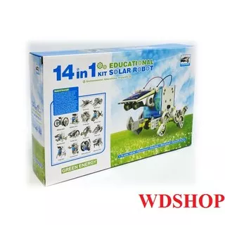 Mainan Edukasi DIY 14 in 1 Solar Robot Kit / Solar Toys 14 in 1