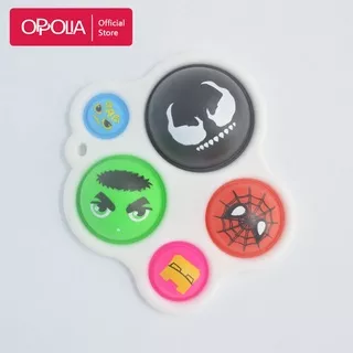 Oppolia Pop it Rainbow Mainan Pop it Fidget Toys Spinner Pop it 5 Spider Smile Popit For Anak