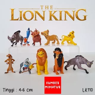 Set Action Figure / Mainan Topper Kue Simba The Lion King isi 10 pc