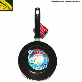 COS-041 Maxim Valentino Frypan Teflon anti lengket  18 cm , 20 cm, 22 cm, 24 cm dan Deep Wok 24 cm *