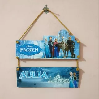 Hiasan Dinding Wallldecor Pajangan Frozen Custom Name