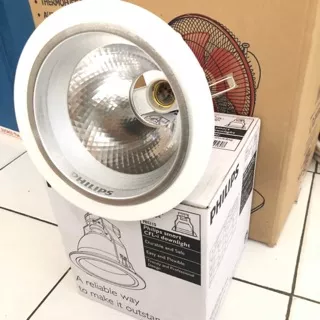 Philips downlight lampu 5 inch in inci fbs 115 white putih