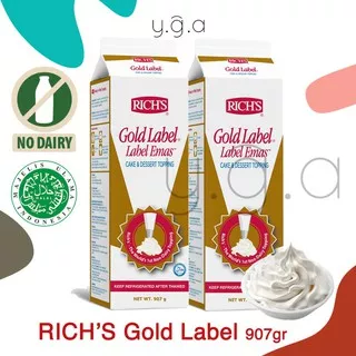 Rich`s Gold Label NON DAIRY Whipping Cream 907gr / Rich Richs Dairy Free / Whip Cream
