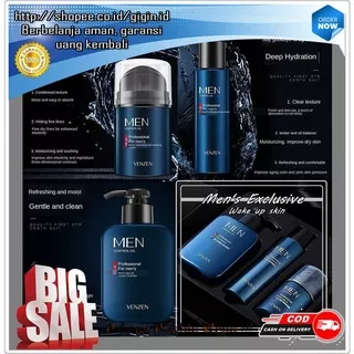 Package Men`s Exclusive 3in1 ORIGINAL [Oil Cleanser + Moisturizer Toner + Refreshing Moisturizer]