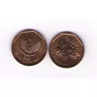 Uang Kuno 100 Rupiah Koin Karapan Sapi