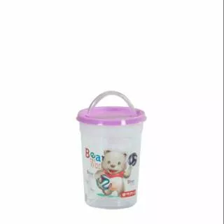 Lion Star GL-63 Cup C-3 w/ Straw Gelas Dan Sedotan Tempat Susu Anak Botol Minum Balita Kecil Murah