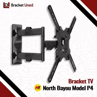 Bracket Tv 55 50 24 40 49 43 inch Braket TV 32 - 60 Inci Bracket TV Swivel 32 40 42 43 49 50 55 inch North Bayou P4 Full Motions Cantilever Mount