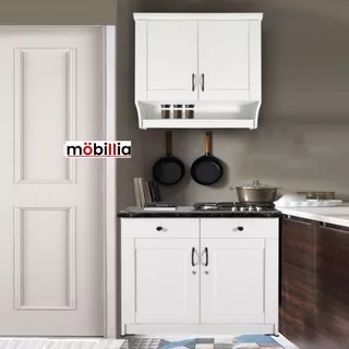kitchen set minimalis lemari dapur putih