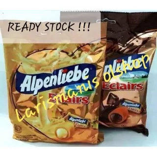 PERMEN ALPENLIEBE ECLAIRS CHOCOLATE CARAMEL / WHITE CARAMEL 125gr