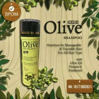 Olive Shampoo Original BPOM - Korea - Herbal Nutrient Shampo - Hair Olive