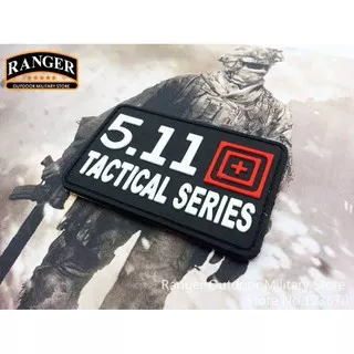 Patch rubber emblem velcro tempelan perekat karet rubber patch 5.11 Tactical Series topi tas jaket