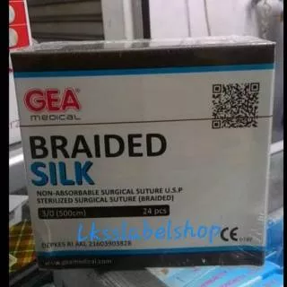 Slik Braided 2.0 dan 3.0 GEA / Benang Jahit Gea Tanpa Jarum isi 24pcs