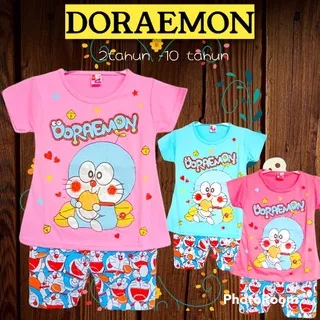 Baju anak Doraemon / setelan anak Doraemon / kaos anak / baju anak / setelan / baju bayi / celana anak