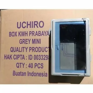 Uchiro box KWH prabayar pulsa /kotak tutup meteran PLN Grey