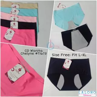 3 Model Paket #02 CD Wanita Chelyne | Panty Underwear, Seamless / Silk | All Size | Bayar Tujuan