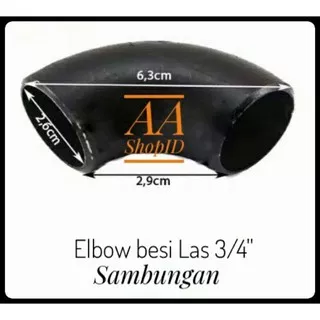 Elbow besi 3/4` elbow sambungan pagar besi Railing tangga