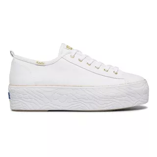 Keds Sepatu Wanita-TRIPLE UP ORGANIC COTTON JUNGLE EMBOSS FOXING-WF65507