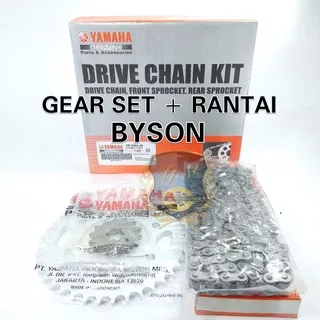 GEAR SET BYSON YAMAHA GIR SET PAKET KOMPLIT RANTAI GEAR DEPAN BELAKANG BISON KUALITAS SANGAT BAGUS STANDAR YGP