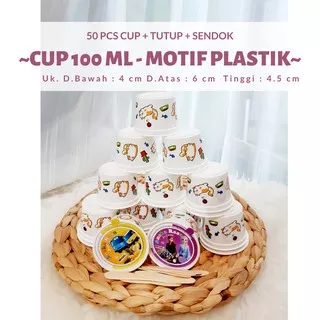 CUP ES 100 ML- Gambar Cup Es Krim / Cup Es Unik / Jual Cup Ice Cream Online - Gambar Cup Es K