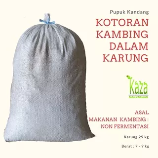 Pupuk Kandang Kotoran Kambing Kohe Non Fermentasi Siap Pakai Karung 25 kg