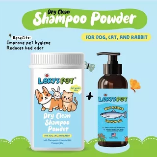 Shampoo Powder + Salmon Oil | Dry Shampoo Powder | Leryspet