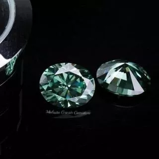 BARU REAL GREEN MOISSANITE DIAMOND SEPERTI BERLIAN