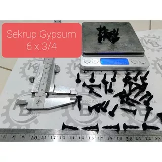 (10 PCS) Sekrup Gypsum 6 X 3/4 / Skrup Gypsum 6 x 3/4 / Drywall Screw 6 X 3/4 inchi