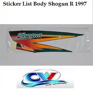 Striping Sticker List Body Shogun R 1997