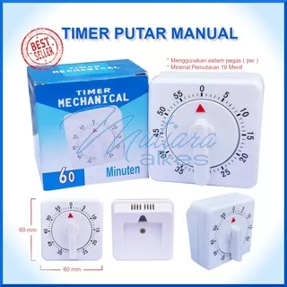 Timer Mekanik 60 menit - Timer Manual - Mechanical Timer - Kitchen Timer