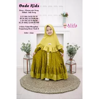 ONDE SYARI KIDS / GAMIS ANAK PLUS HIJAB